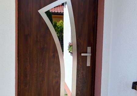 Drzwi MK-DOOR 68mm ,kolor orzech, lustro weneckie , model 68MK9